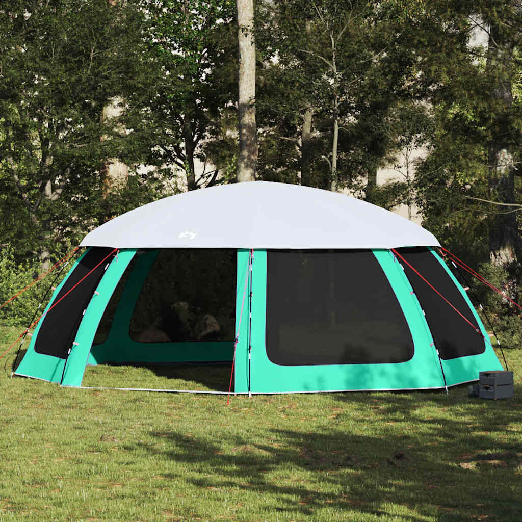 vidaXL Zwembadtent 690x690cm Zeegroen met Gaaswanden - 35% Korting
