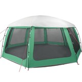 vidaXL Zwembadtent 690x690cm Zeegroen met Gaaswanden - 35% Korting