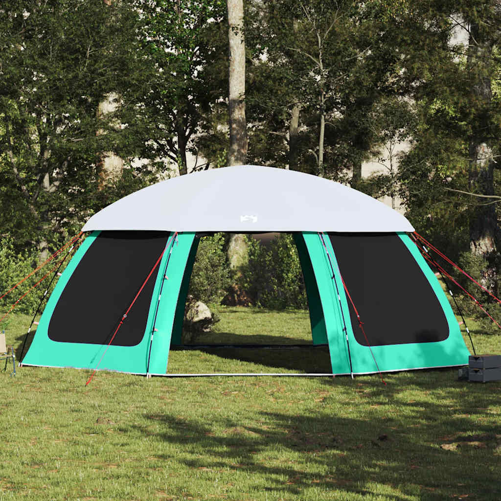 vidaXL Zwembadtent 690x690cm Zeegroen met Gaaswanden - 35% Korting