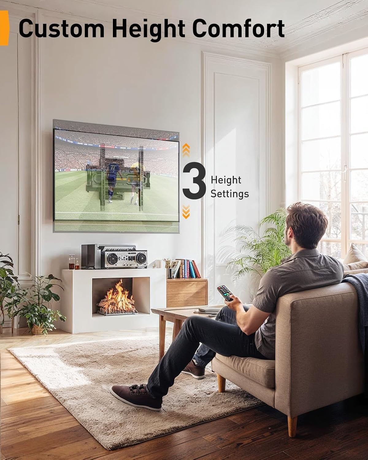 Perlegear TV Muurbeugel 23-70" - Kantelbaar & Draaibaar met 33% Korting
