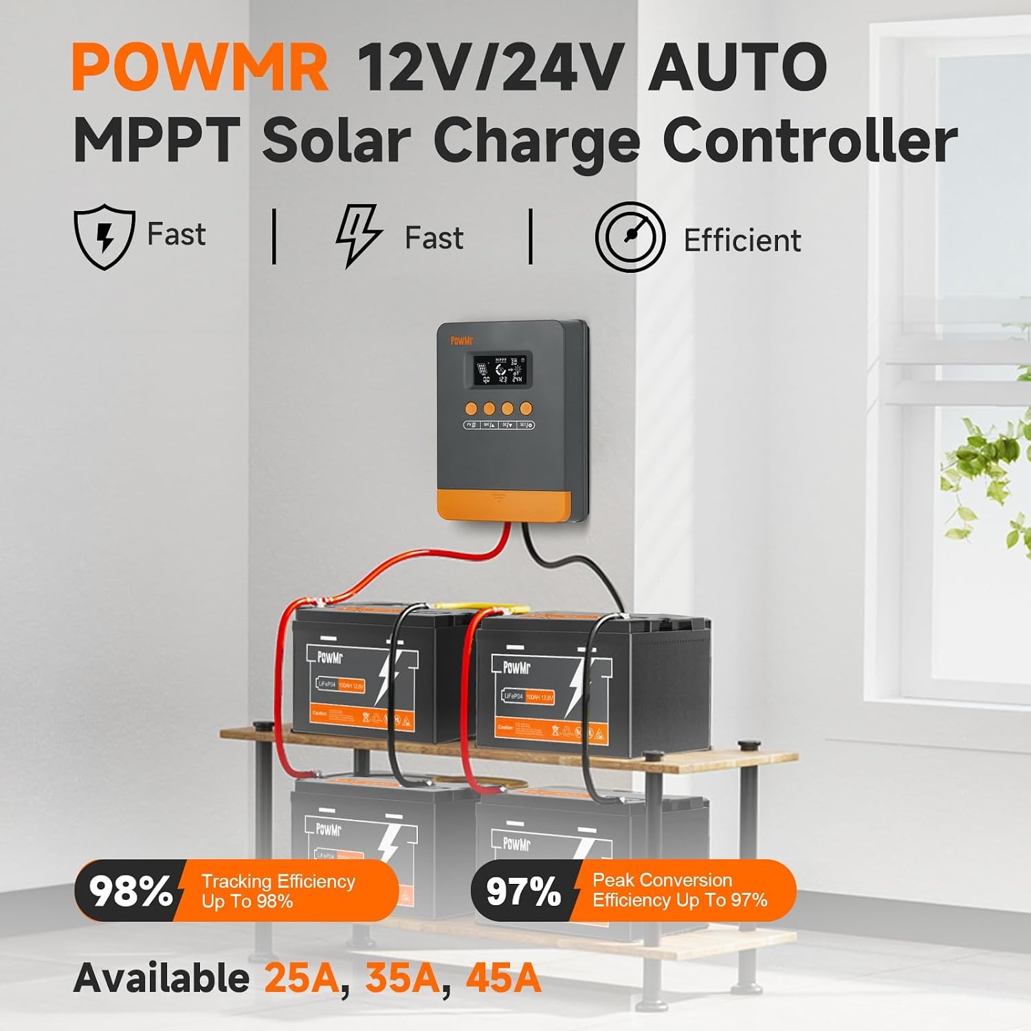 PowMr MPPT Solar Controller 25A - 33% Korting!