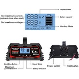 Autoaccu Lader 12/24V 30A LiFePO4 Intelligente Oplader met LCD