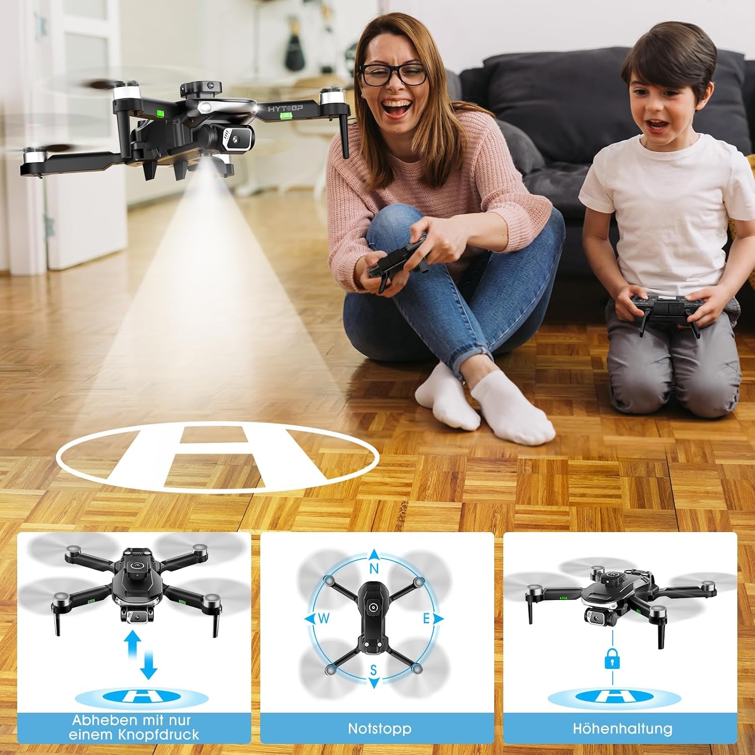 Drone HYTOBP S165 met 1080P Camera - Zwart - 34% Korting