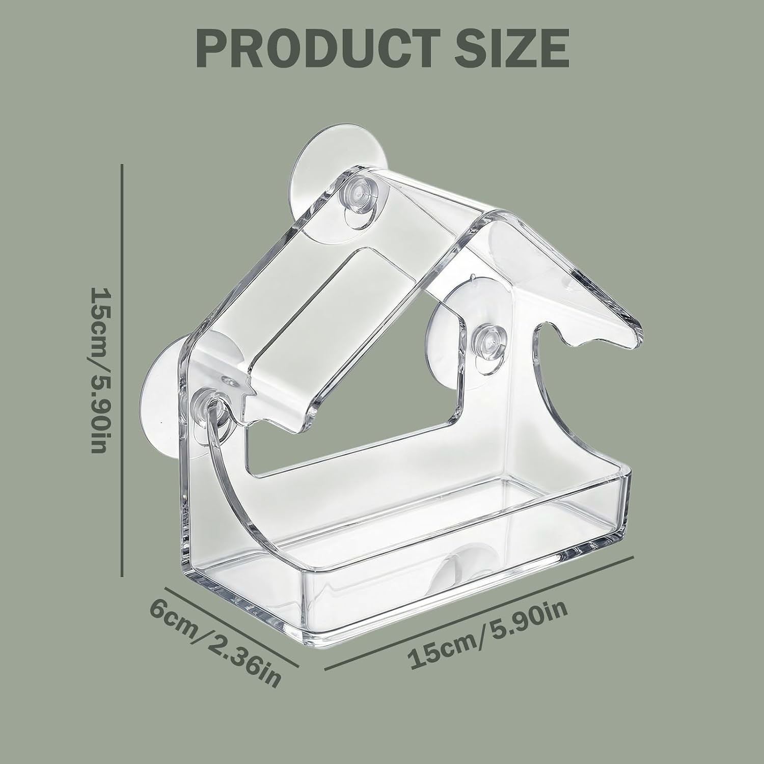 Raamvoederhuisje Vogeldispenser Acryl - 33% Korting!