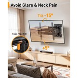Perlegear TV Muurbeugel 23-70" 50kg | Kantelbaar & Draaibaar | 33% Korting