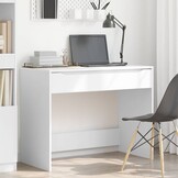 Wit Bureau met Lade - 100x50cm - Gereduceerd