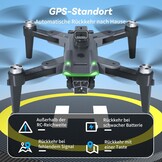4K Drone met GPS & 3 Camera's - 60 Min Vliegijd - 34% Korting