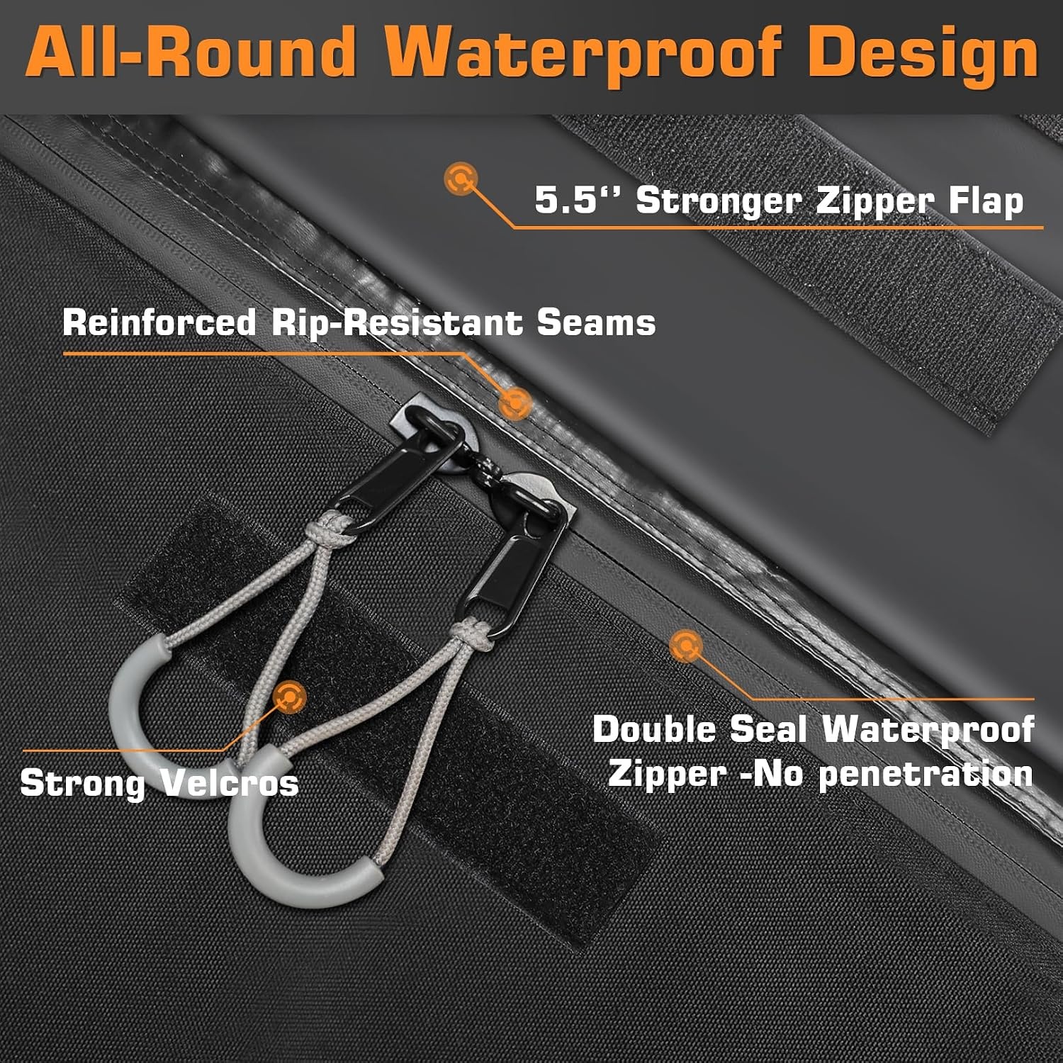 Sailnovo Dakkoffer Tas 566L Grijze Soft Roof Bag - 34% Korting!