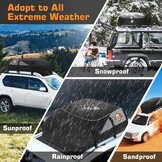 Sailnovo Dakkoffer Tas 566L Grijze Soft Roof Bag - 34% Korting!