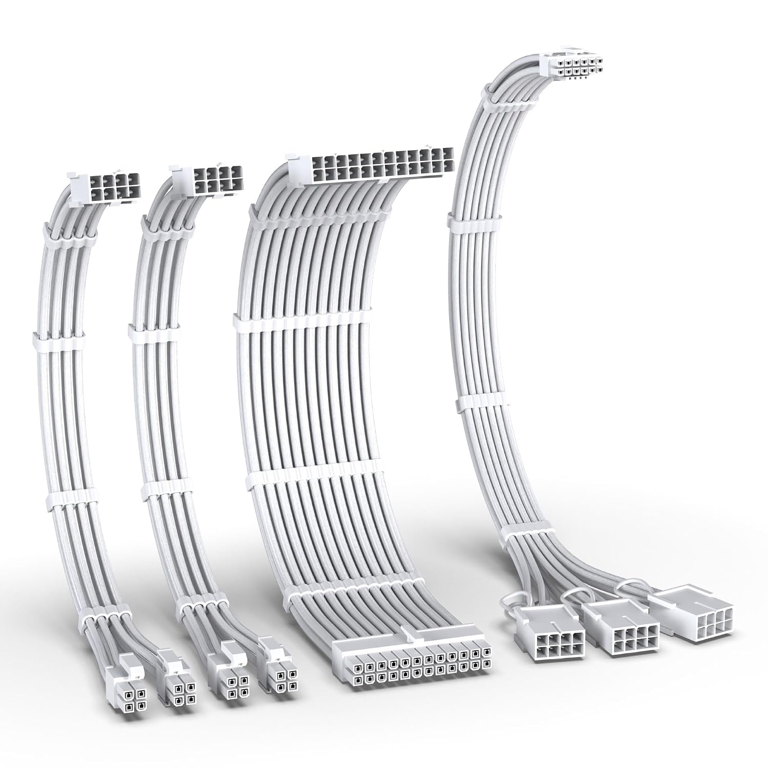 PCIE 5.0 Kabelset 12VHPWR 16AWG Wit - 33% Korting