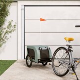 Hondenfietstrailer Oxford Stof & IJzer - Grijs/Zwart - 34% Korting