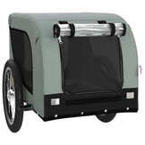 Hondenfietstrailer Oxford Stof & IJzer - Grijs/Zwart - 34% Korting