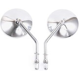 Retro Motorzijspiegels - Chroom Rond 4" - 33% Korting