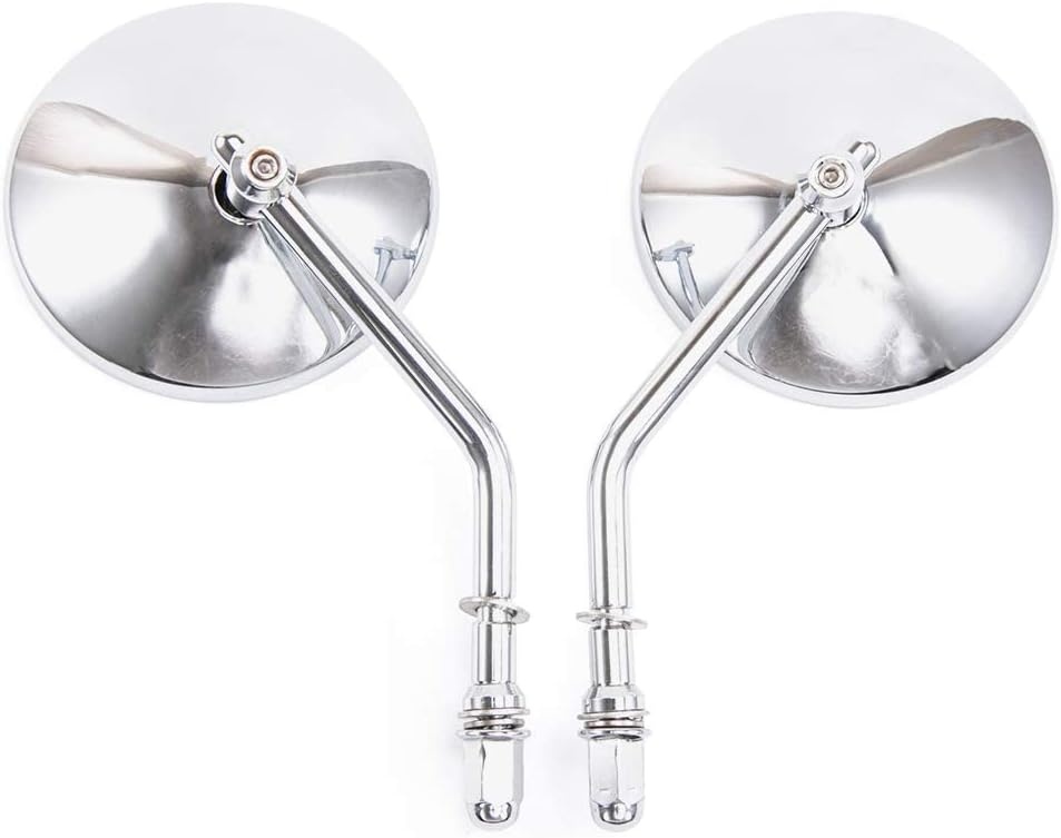 Retro Motorzijspiegels - Chroom Rond 4" - 33% Korting