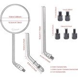 Retro Motorzijspiegels - Chroom Rond 4" - 33% Korting