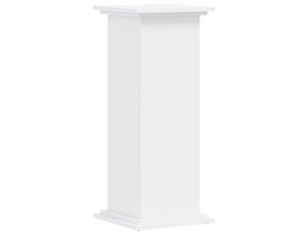 Plantenstandaard wit bewerkt hout 33x33x80 cm - 34% Korting!