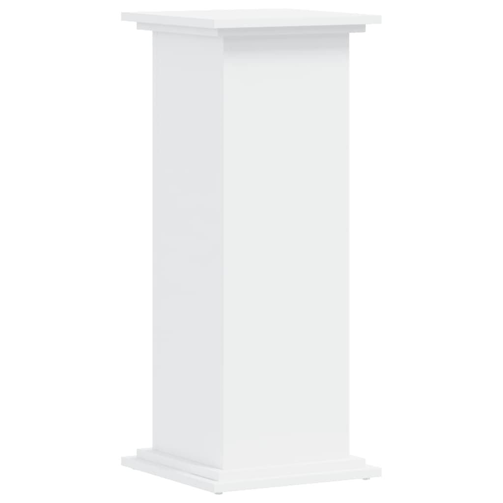 Plantenstandaard wit bewerkt hout 33x33x80 cm - 34% Korting!