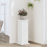 Plantenstandaard wit bewerkt hout 33x33x80 cm - 34% Korting!
