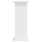 Plantenstandaard wit bewerkt hout 33x33x80 cm - 34% Korting!