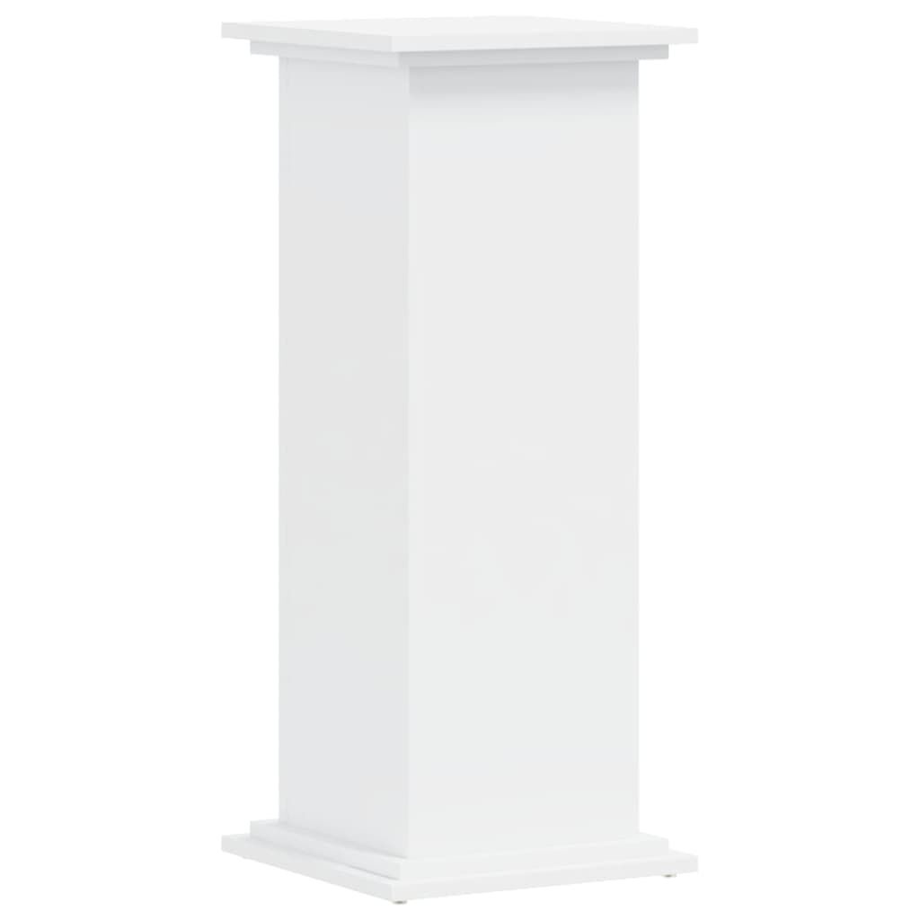 Plantenstandaard wit bewerkt hout 33x33x80 cm - 34% Korting!