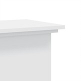 Plantenstandaard wit bewerkt hout 33x33x80 cm - 34% Korting!