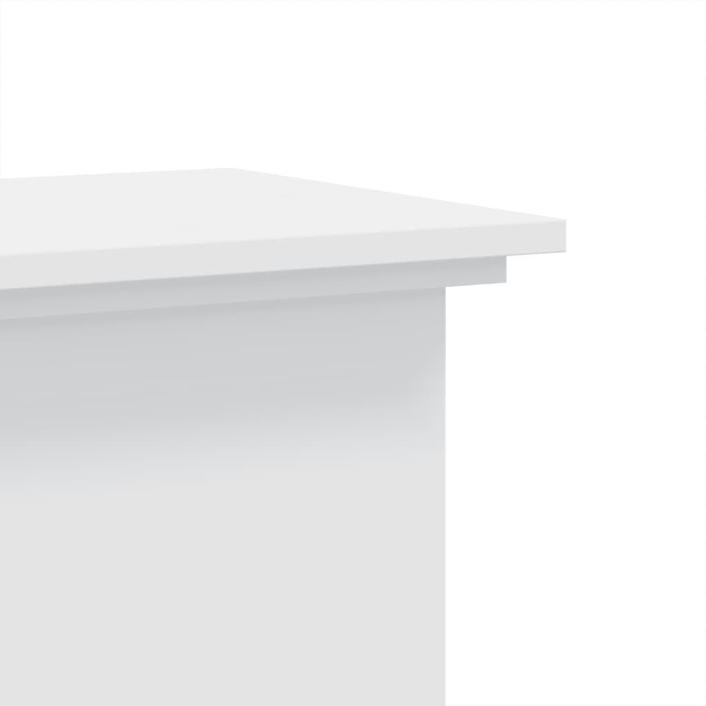 Plantenstandaard wit bewerkt hout 33x33x80 cm - 34% Korting!