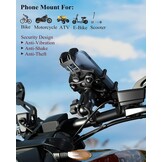 Motortelefoonhouder met Anti-Diefstal & Trillingsdemping - 33% Korting