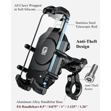 Motortelefoonhouder met Anti-Diefstal & Trillingsdemping - 33% Korting