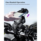 Motortelefoonhouder met Anti-Diefstal & Trillingsdemping - 33% Korting