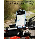 Motortelefoonhouder met Anti-Diefstal & Trillingsdemping - 33% Korting