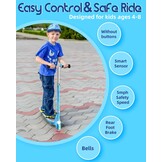 Elektrische Kinderstep X3 Pro - Verstelbaar & Verlichting - 34% Korting