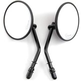 Klassieke Motorfiets Stuurspiegels: Retro 4" Zwart, 8/10mm