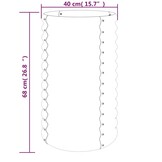 Zilverkleurige Plantenbak Staal 40x68 cm - Nu 33% Korting!