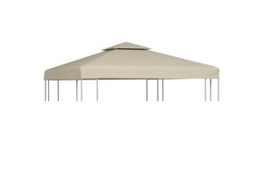 VidaXL Vervangend Tentdoek Prieel 3x3m Beige - 34% Korting