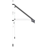 vidaXL Uittrekbare Luifel 300 cm Blauw/Wit (35% Korting)
