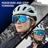 KAPVOE Sportbril Wit Montuur Blauwe Lens - 33% Korting