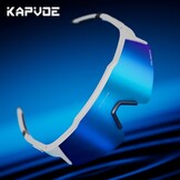 KAPVOE Sportbril Wit Montuur Blauwe Lens - 33% Korting