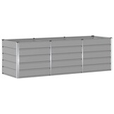 VidaXL Plantenbak Lichtgrijs Staal (240x80x75cm) - 34% Korting