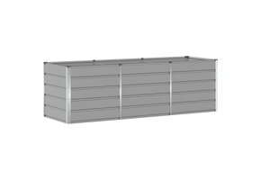 VidaXL Plantenbak Lichtgrijs Staal (240x80x75cm) - 34% Korting