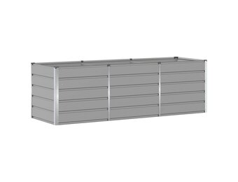 VidaXL Plantenbak Lichtgrijs Staal (240x80x75cm) - 34% Korting