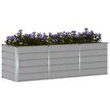 VidaXL Plantenbak Lichtgrijs Staal (240x80x75cm) - 34% Korting