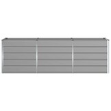 VidaXL Plantenbak Lichtgrijs Staal (240x80x75cm) - 34% Korting