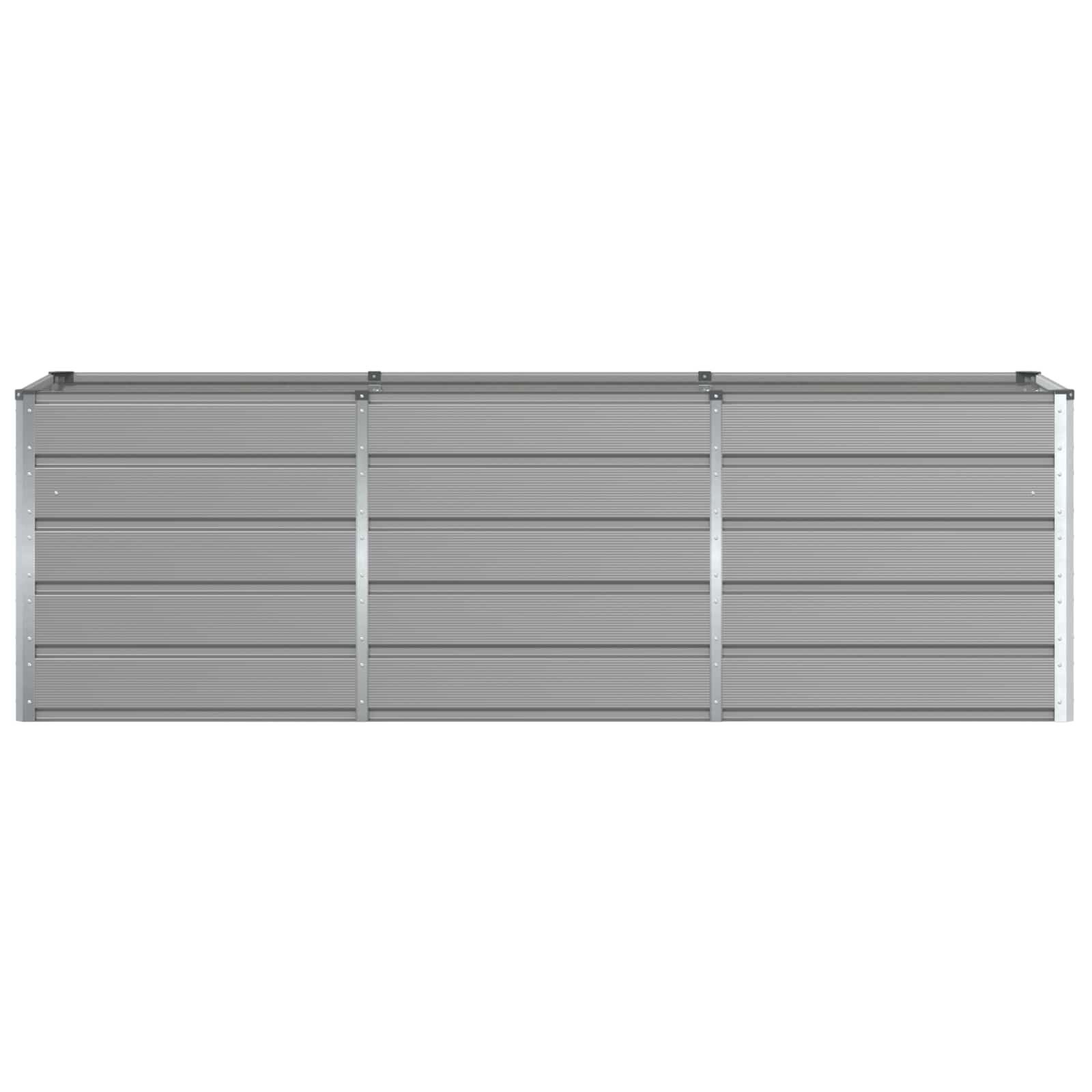 VidaXL Plantenbak Lichtgrijs Staal (240x80x75cm) - 34% Korting