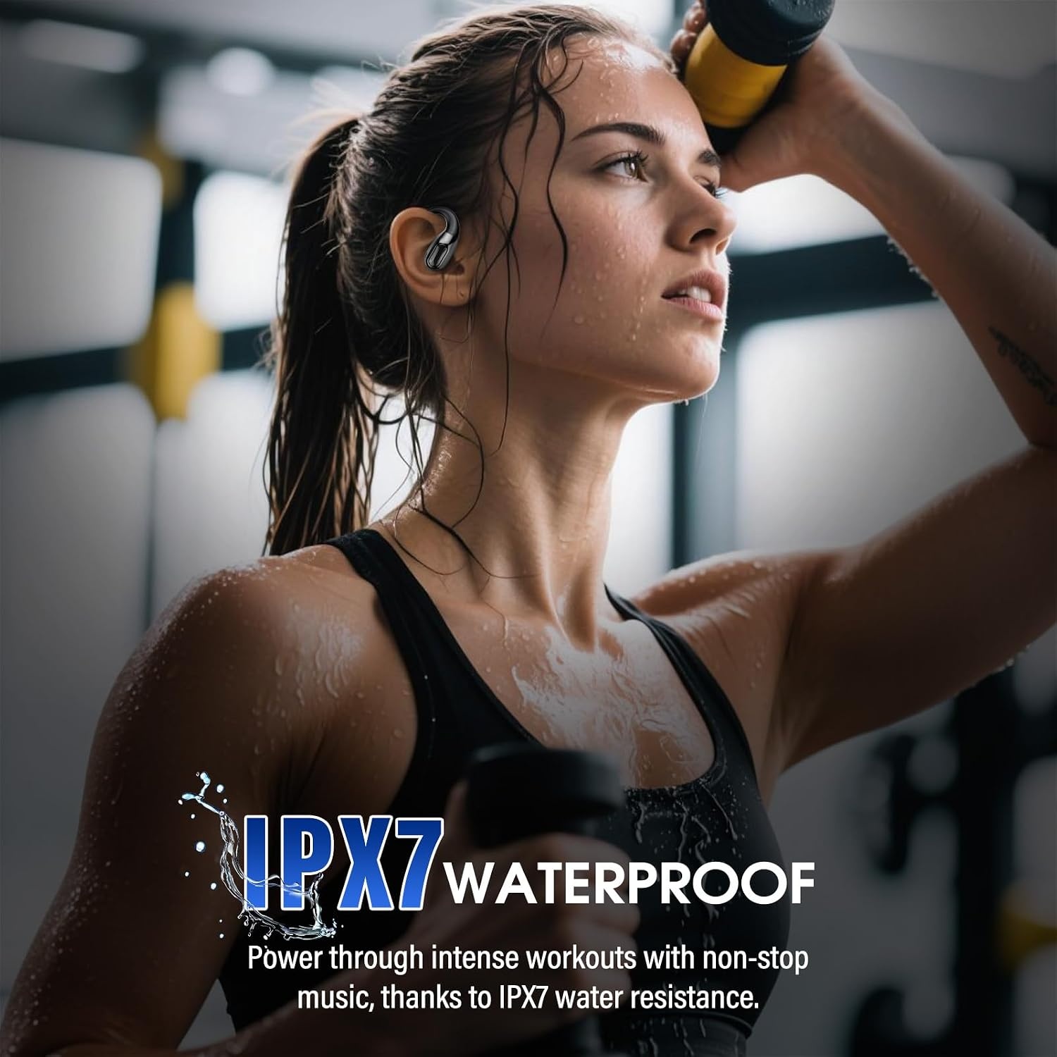 Open-Ear Sporthoofdtelefoon IPX7 Bluetooth met Speelmodus - 33% Korting