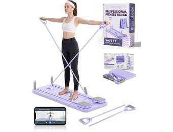 Pilates Board & Reform-set met 23 kg weerstand - Opvouwbaar