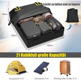 FANTASK Daktas 600L - Opvouwbare Waterdichte Dakbox Zwart (34% Korting)