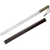 Precisie Stalen Liniaal 63cm met Lederen Etui - 32% Korting!