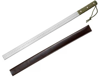 Precisie Stalen Liniaal 63cm met Lederen Etui - 32% Korting!