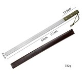 Precisie Stalen Liniaal 63cm met Lederen Etui - 32% Korting!