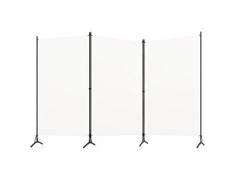 Wit Kamerscherm met 3 Panelen 260x180cm - 33% Korting